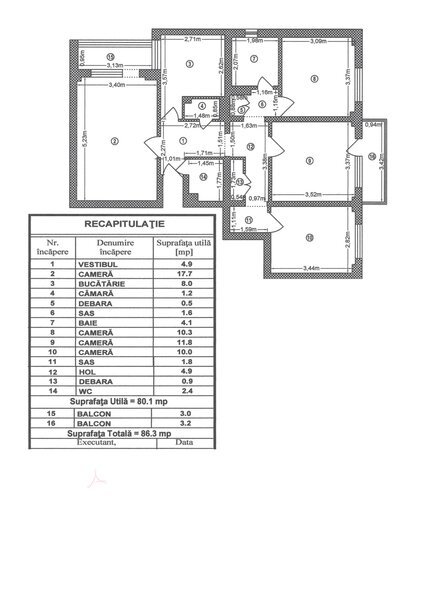Schimb 4 camere Mega Mall Complex Miramar cu 2 camere in orice zona.